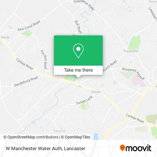 W Manchester Water Auth map