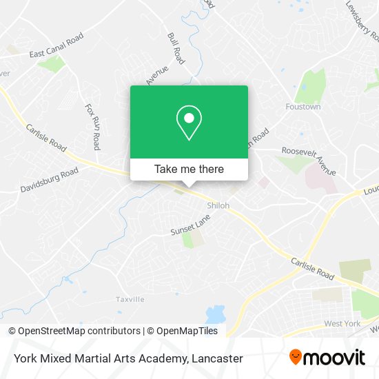 Mapa de York Mixed Martial Arts Academy