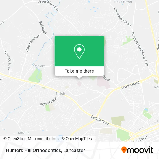 Hunters Hill Orthodontics map
