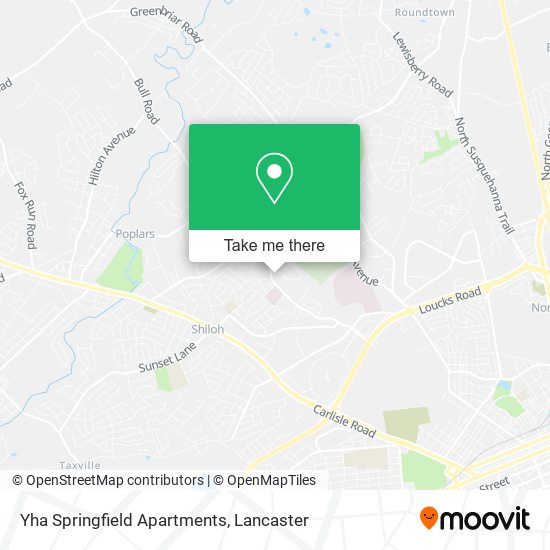 Yha Springfield Apartments map