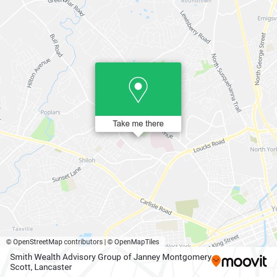 Smith Wealth Advisory Group of Janney Montgomery Scott map
