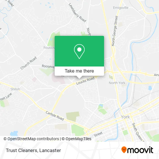 Trust Cleaners map