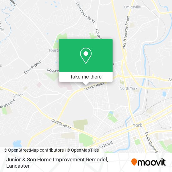 Junior & Son Home Improvement Remodel map