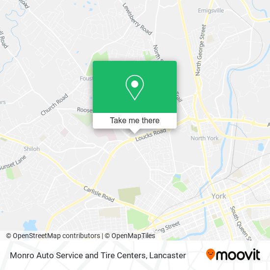 Mapa de Monro Auto Service and Tire Centers
