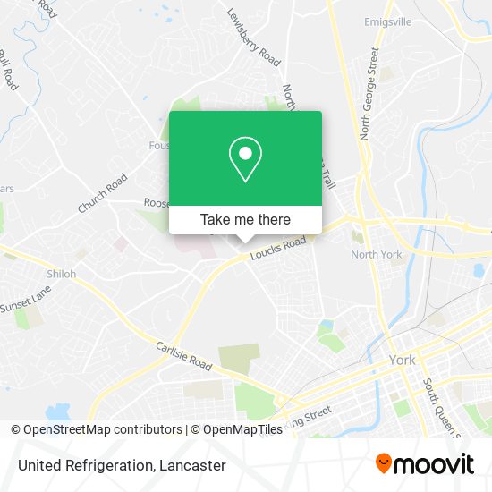 United Refrigeration map