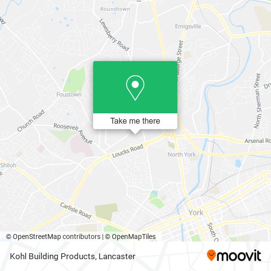 Kohl Building Products map