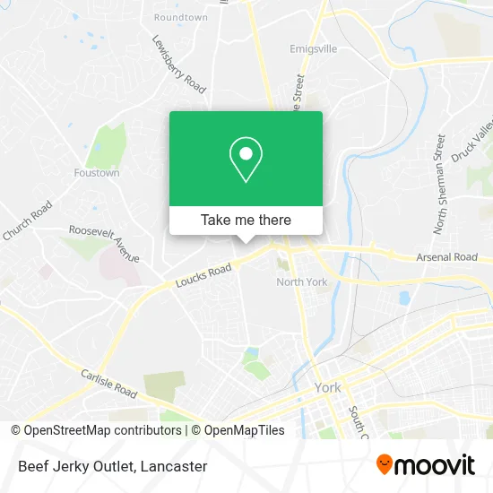 Beef Jerky Outlet map