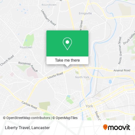 Mapa de Liberty Travel