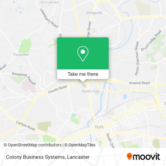 Colony Business Systems map