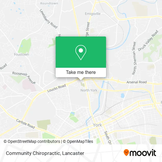 Community Chiropractic map