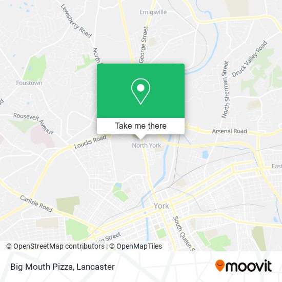 Mapa de Big Mouth Pizza