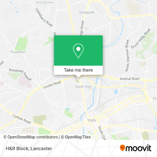 H&R Block map