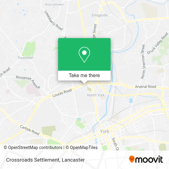 Crossroads Settlement map