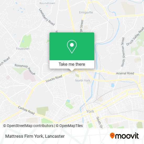 Mattress Firm York map
