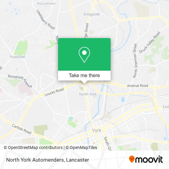 Mapa de North York Automenders