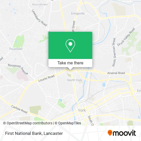 First National Bank map
