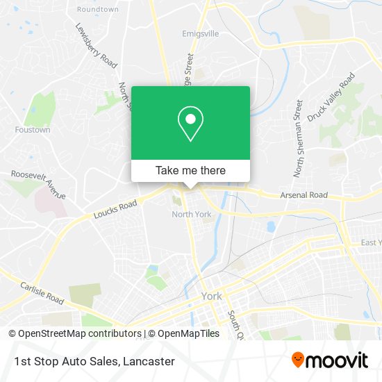 1st Stop Auto Sales map