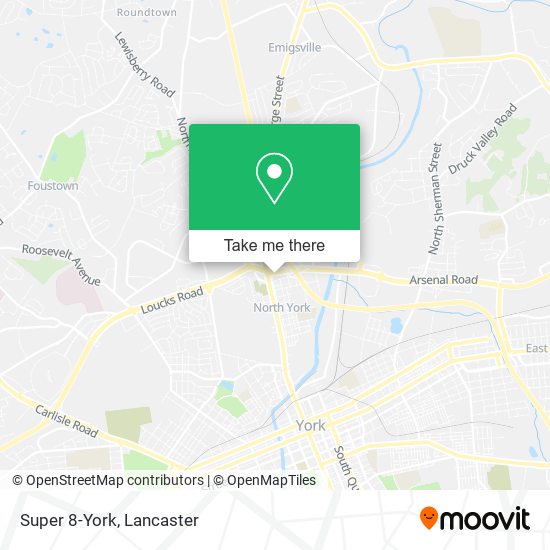 Mapa de Super 8-York