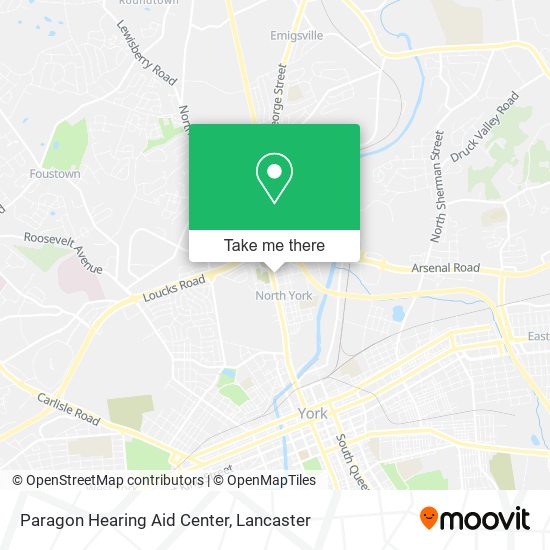 Paragon Hearing Aid Center map