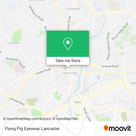 Flying Pig Eyewear map