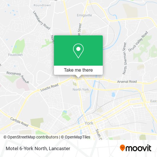 Motel 6-York North map