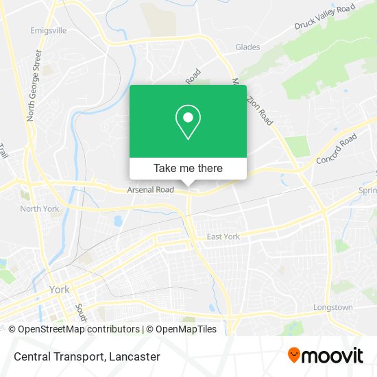Central Transport map