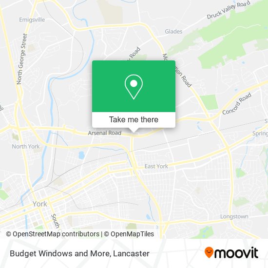 Budget Windows and More map