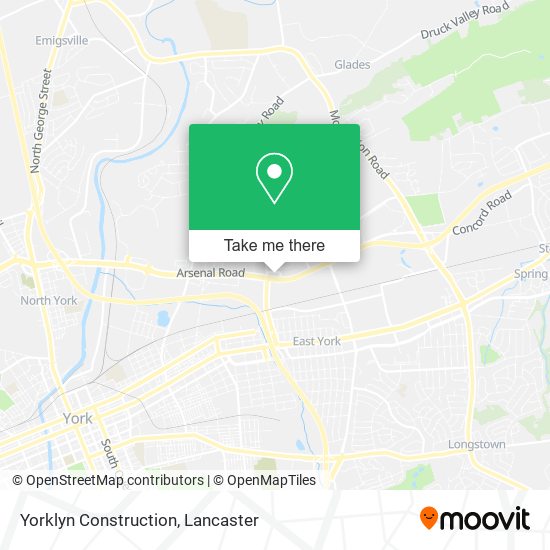 Mapa de Yorklyn Construction