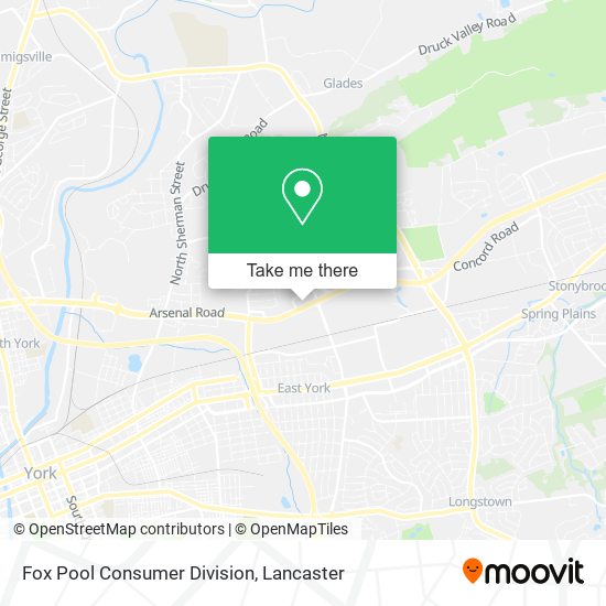 Fox Pool Consumer Division map
