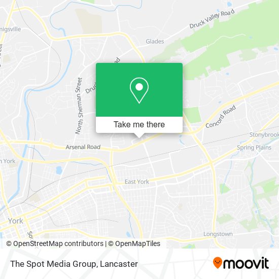 The Spot Media Group map