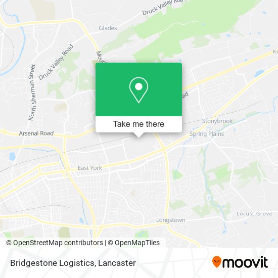 Mapa de Bridgestone Logistics