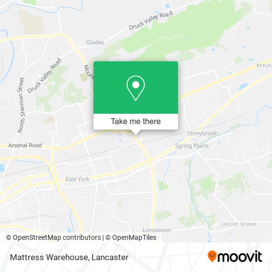 Mapa de Mattress Warehouse