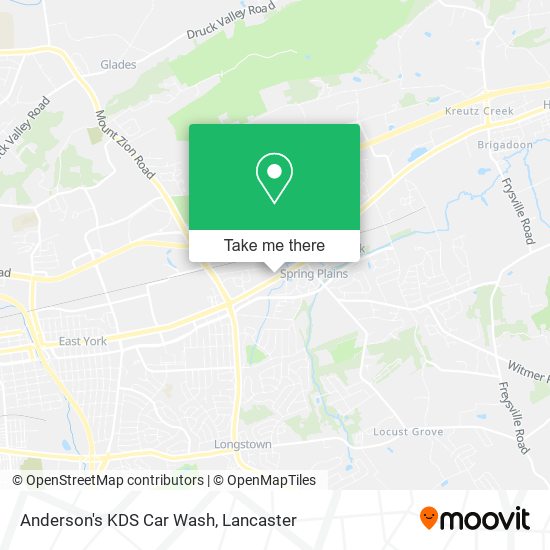Mapa de Anderson's KDS Car Wash