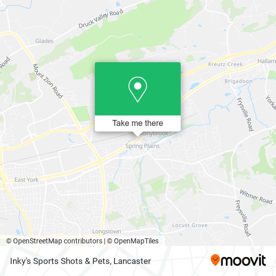 Inky's Sports Shots & Pets map