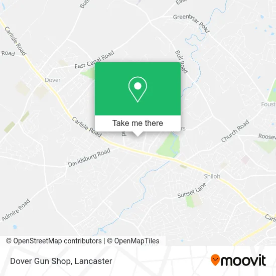 Dover Gun Shop map