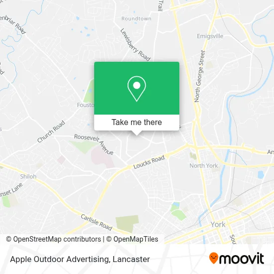 Apple Outdoor Advertising map