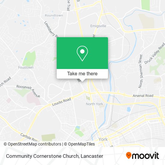 Mapa de Community Cornerstone Church