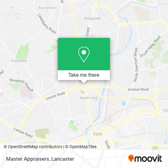Mapa de Master Appraisers