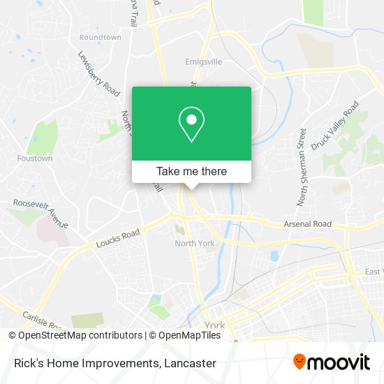 Rick's Home Improvements map