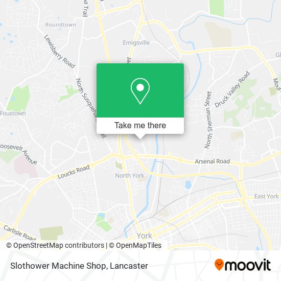 Slothower Machine Shop map