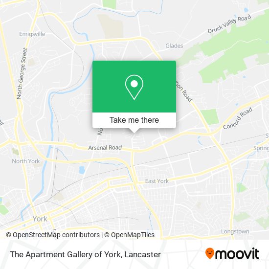 Mapa de The Apartment Gallery of York