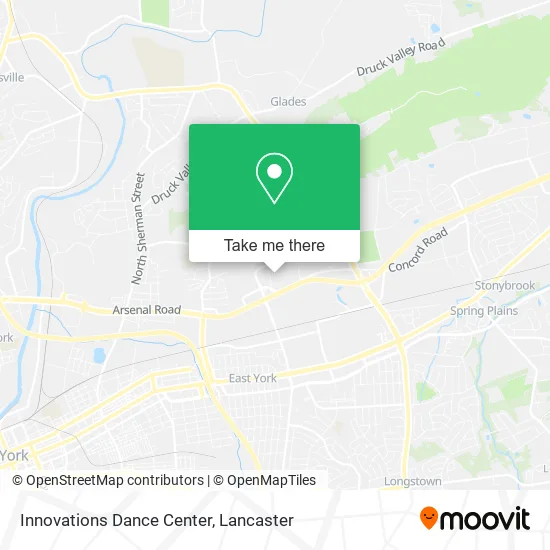 Innovations Dance Center map