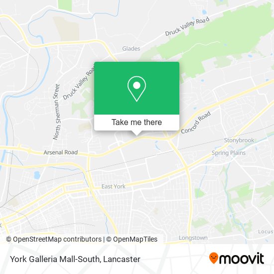 York Galleria Mall-South map