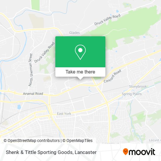Shenk & Tittle Sporting Goods map