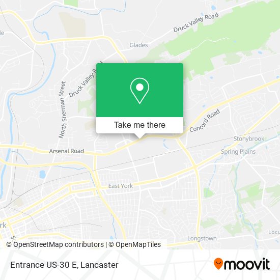 Mapa de Entrance US-30 E