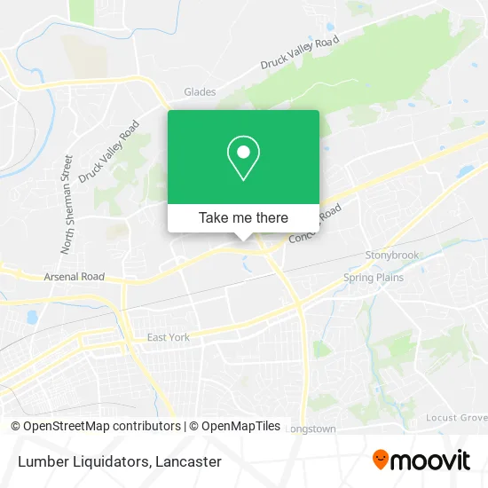 Lumber Liquidators map