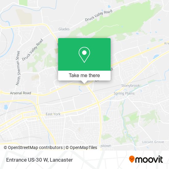 Mapa de Entrance US-30 W