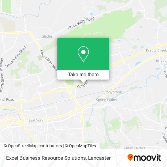 Excel Business Resource Solutions map