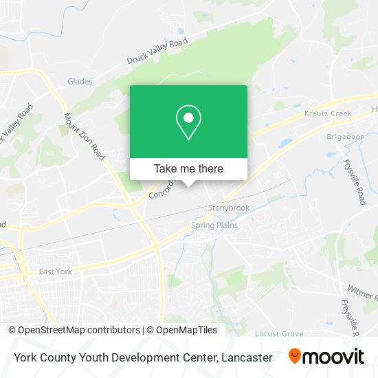York County Youth Development Center map