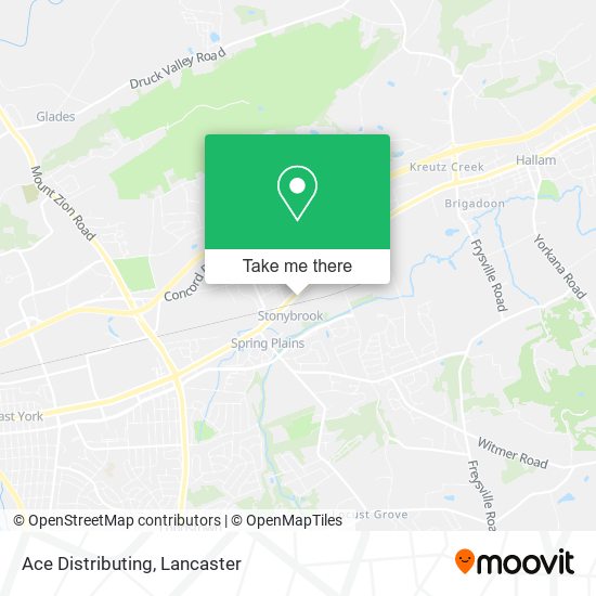 Mapa de Ace Distributing
